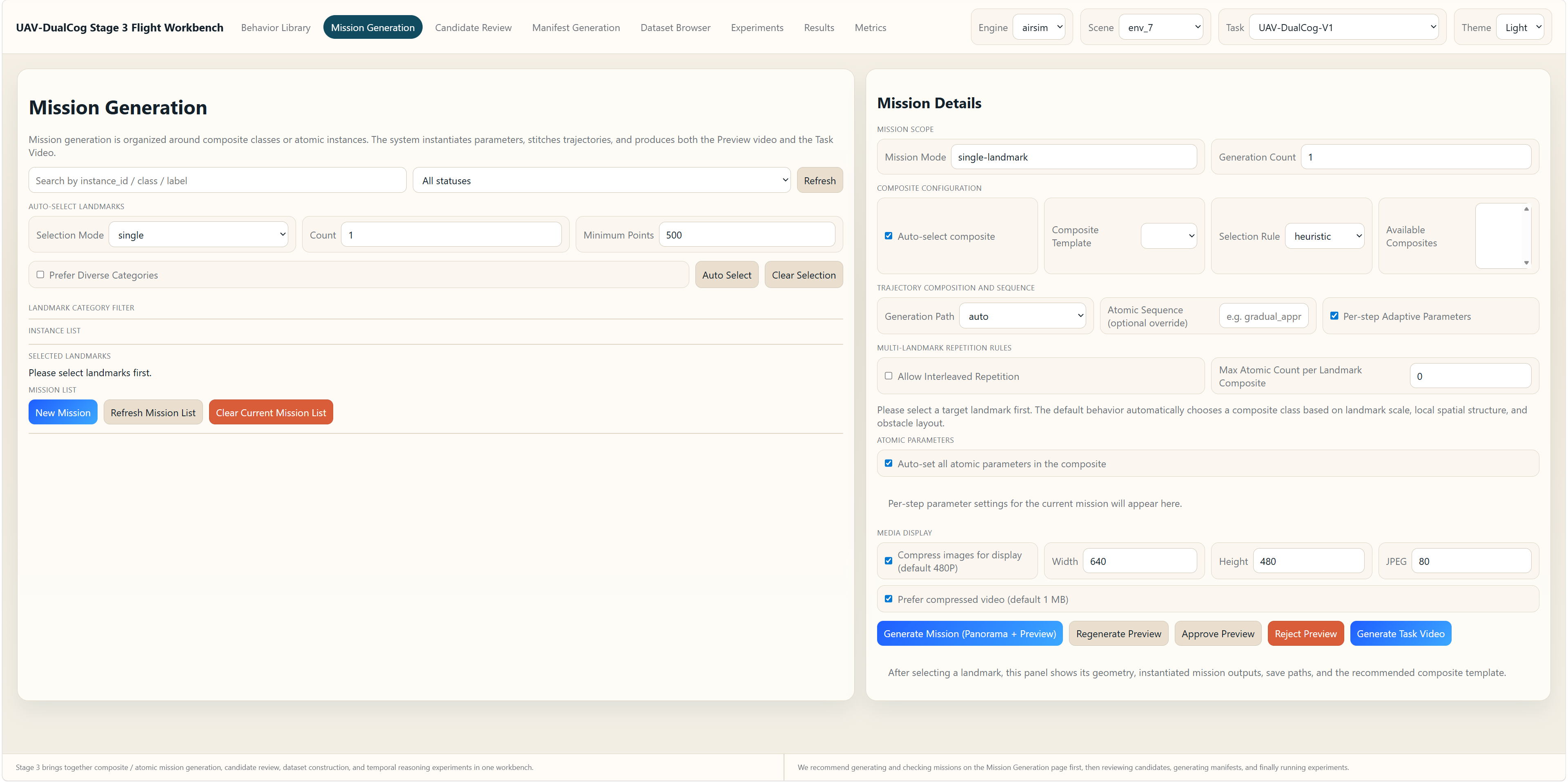 Stage 3 mission generation page