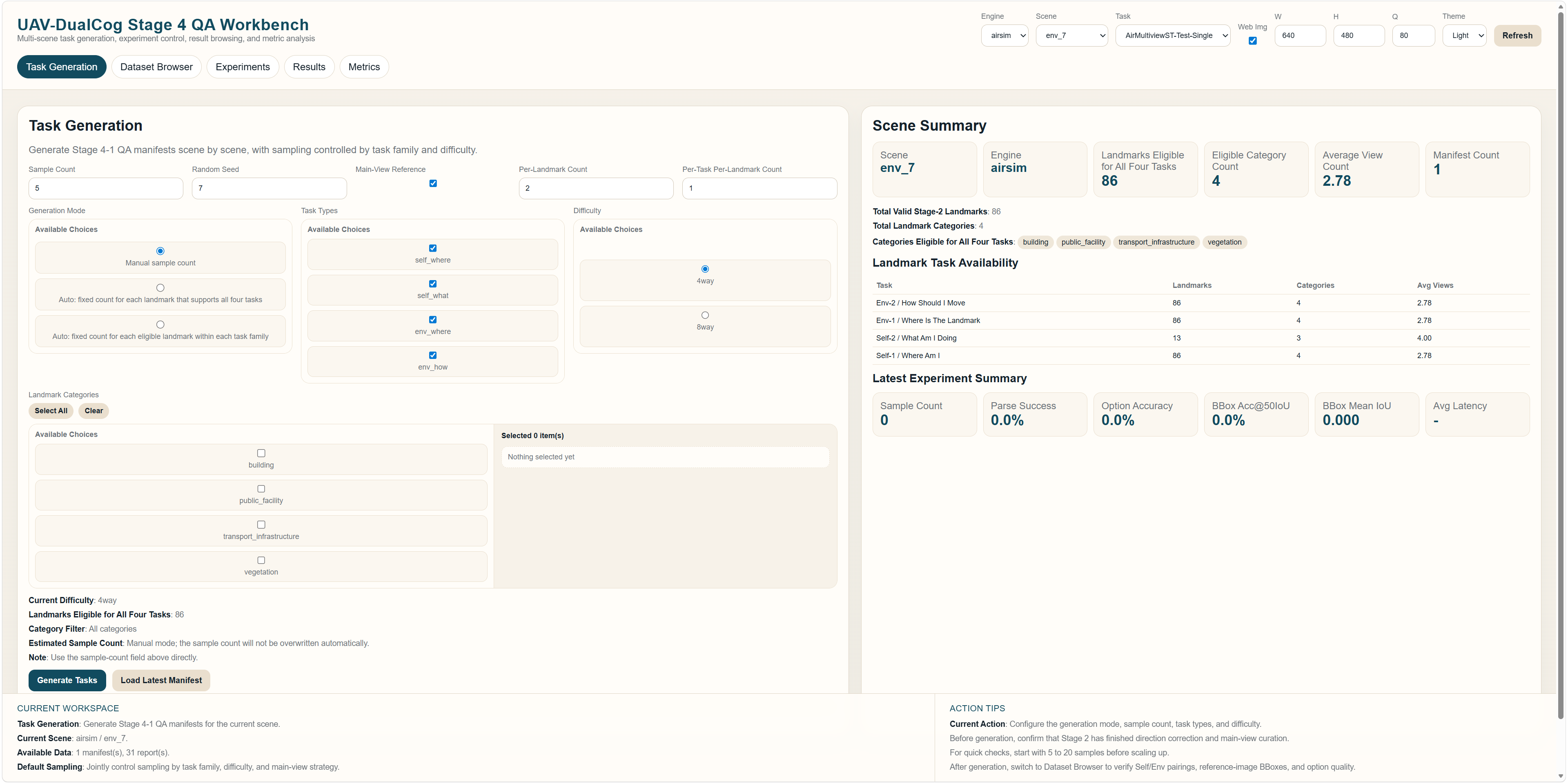 Stage 4 task generation page